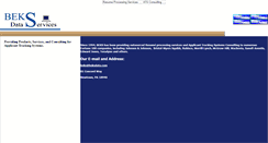 Desktop Screenshot of beksdata.com